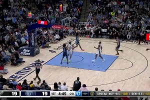 小贾伦-杰克逊31+6 莫兰特25+11 文班27+10 灰熊三杀马刺