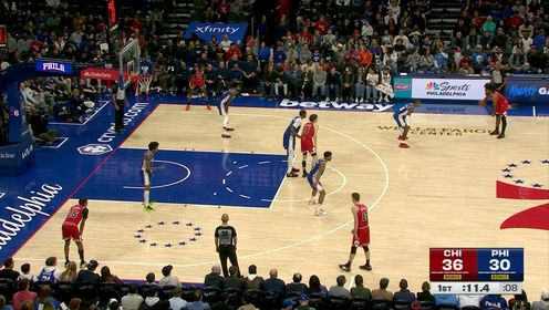 一度领先50分！基迪25+16+6 公牛终结6连败&送76人8连败