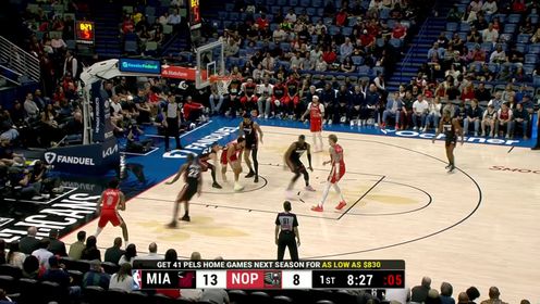 阿德巴约23+12 希罗22分 热火10人上双49分狂胜鹈鹕