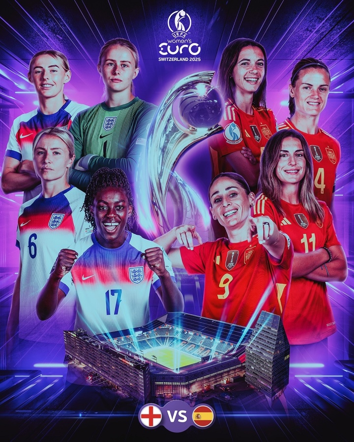 卫冕冠军vs世界杯冠军！女足欧洲杯决赛首发：詹妹PK邦马蒂